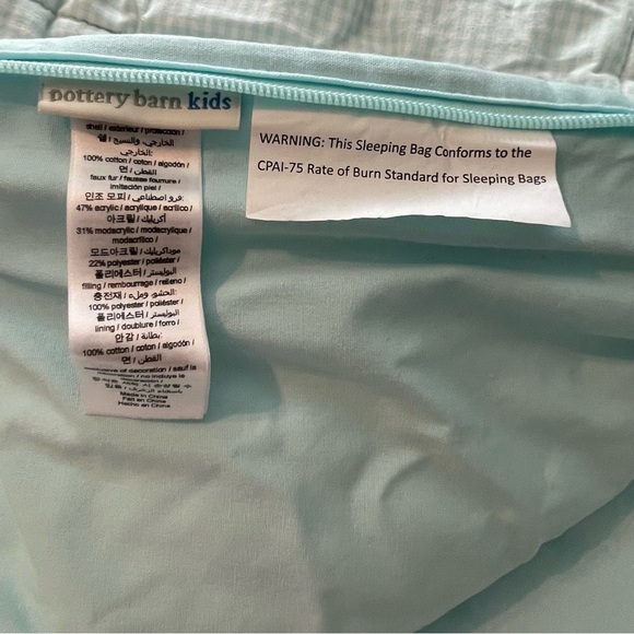 Shaggy Head Bunny Sleeping Bag Pottery Barn Kids “Riley” - Picture 8 of 16